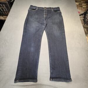 Jordan Craig Jeans Mens 42x31 Blue Collins Straight Leg Distressed Denim